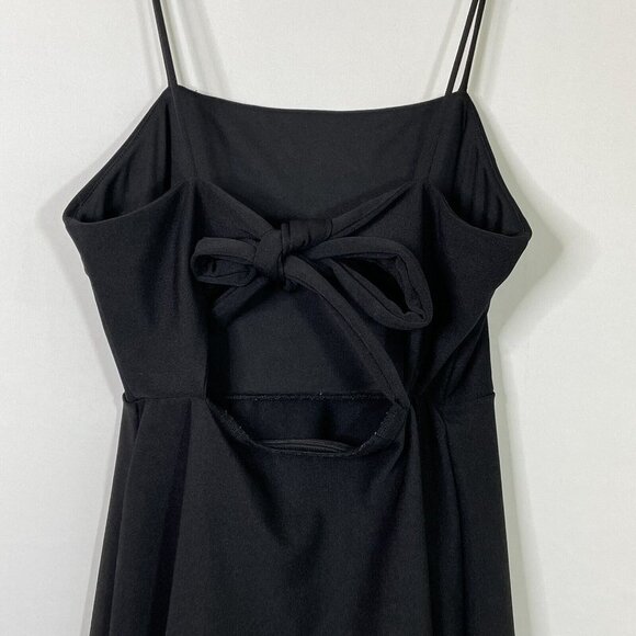 URBAN OUTFITTERS Black Tie-Back Flare‎ Summer Dress Size Large - Picture 6 of 10